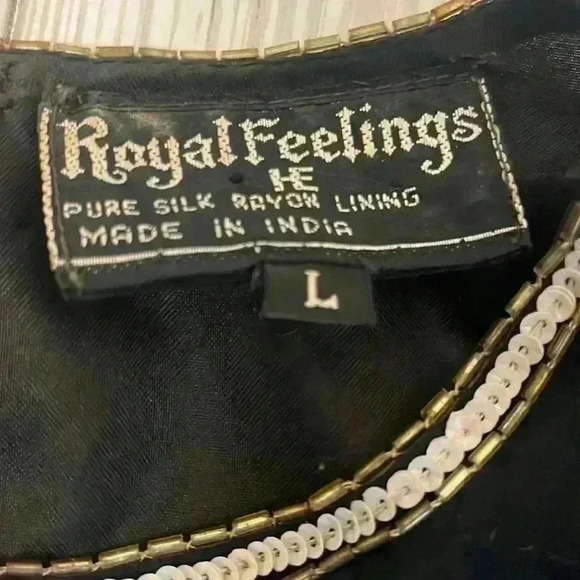 Vintage Pure Silk Beaded and Sequin Top - Picture 2 of 4